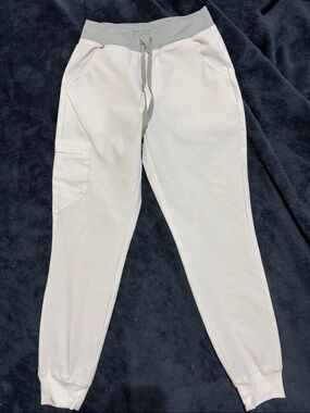 Figs White Optic White Jogger Scrub Pants